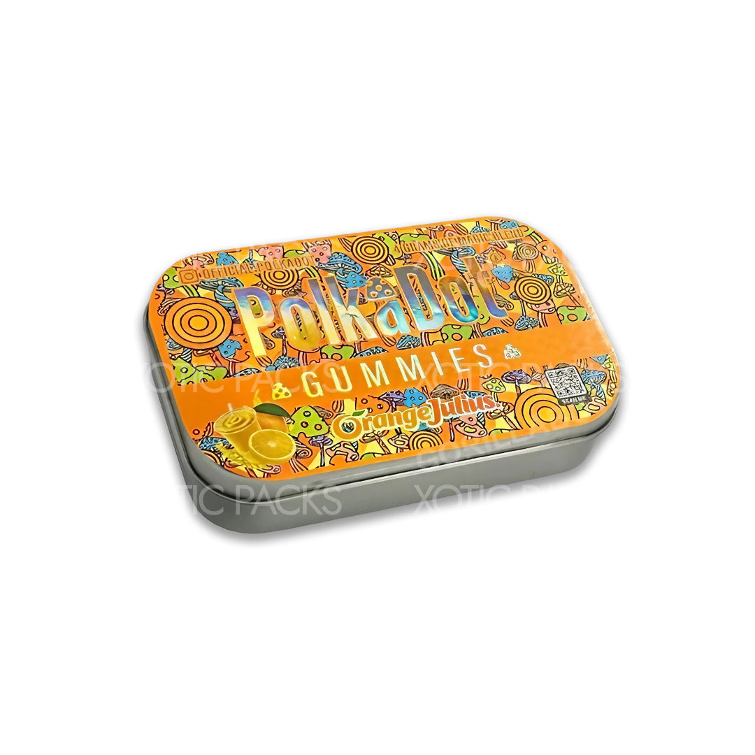 Orange Julius Gummies Tin Can (Empty)