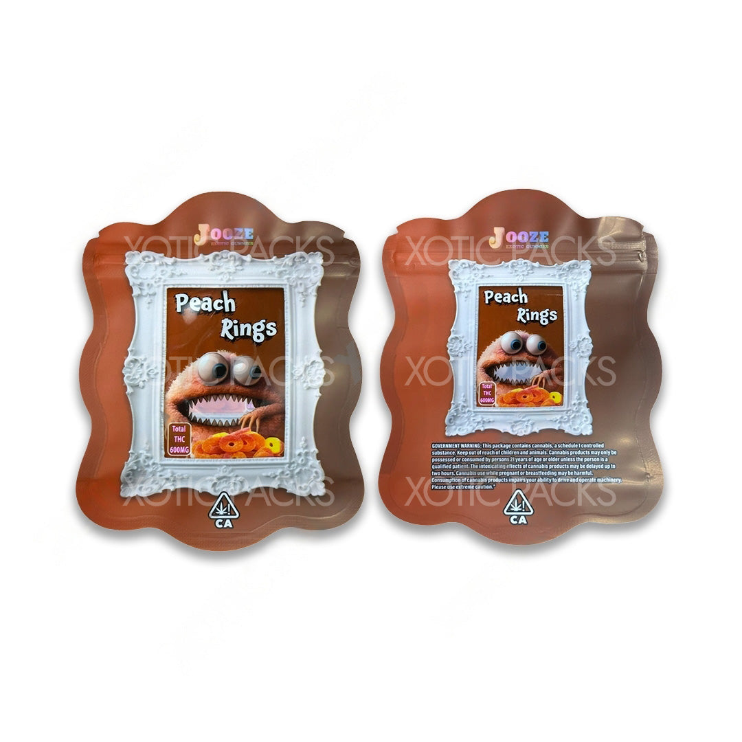 Peach Rings mylar bags edibles 600 mg