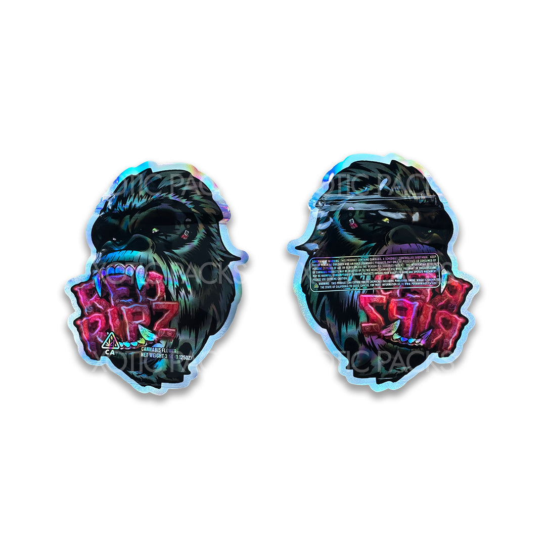 Shop 3.5 Gram Mylar Bags Red Ripz | Ziplock Baggies – Xotic Packs