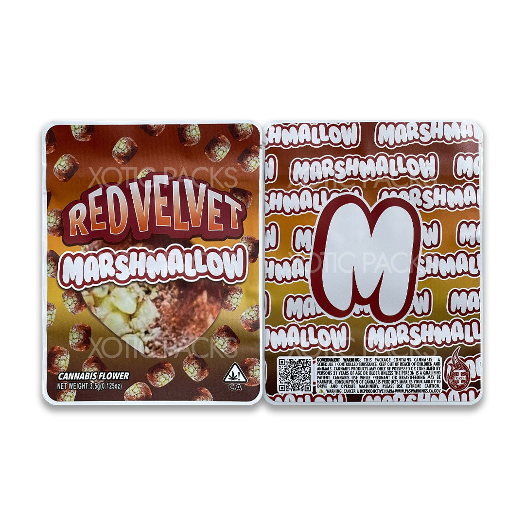 Red Velvet marshmallow mylar bag 3.5 grams