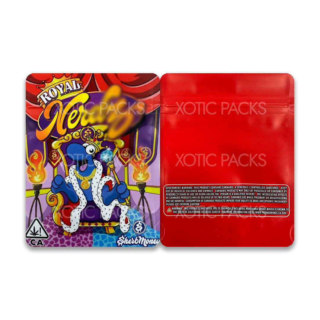 Royal Nerd mylar bags 3.5 grams