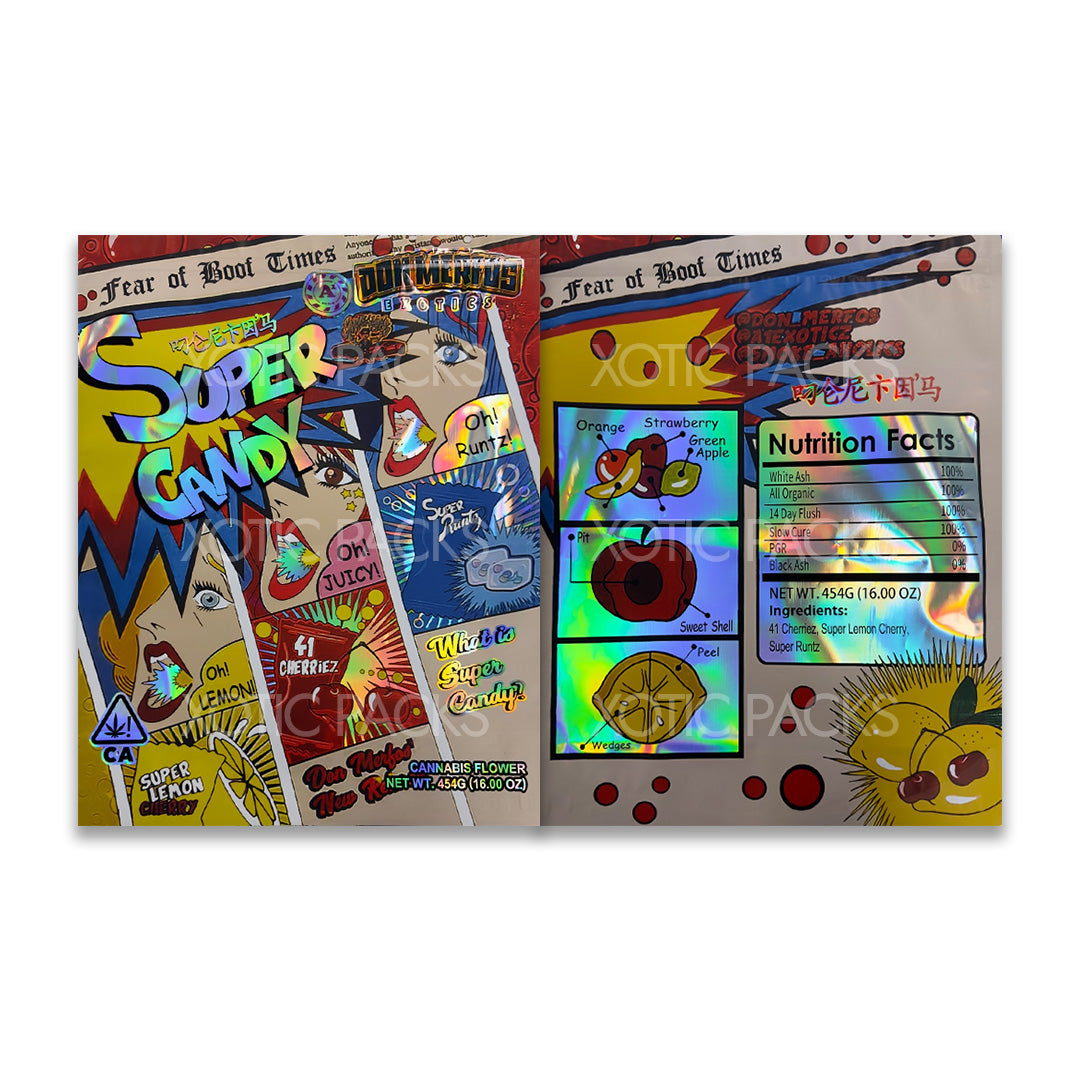 Super Candy 1 pound mylar bags
