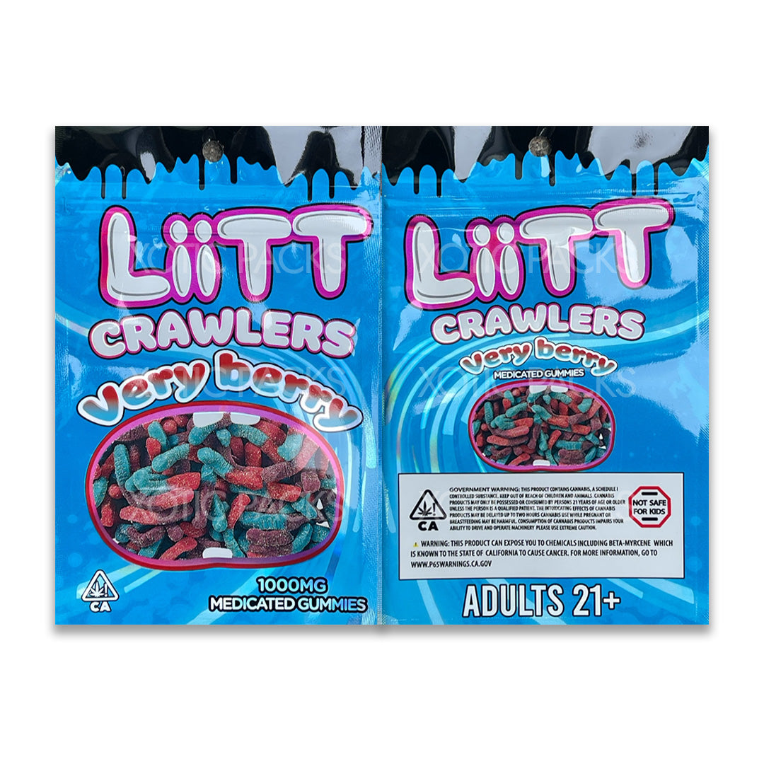 Liit Exotics Very Berry mylar bags edibles packaging