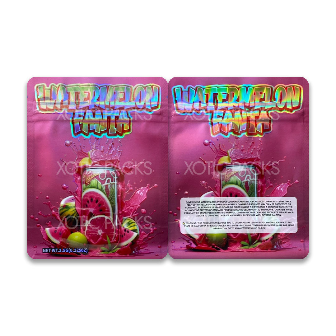 Watermelon Fanta mylar bags 3.5 grams